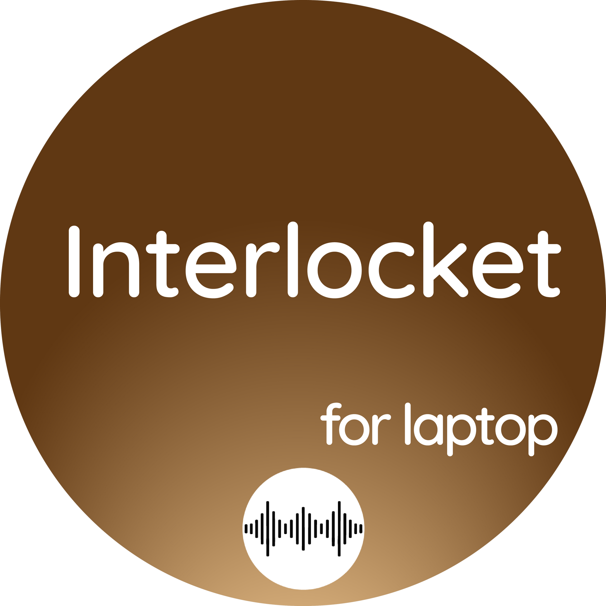 Cover art for "Interlocket," an electronic work for laptop performance.