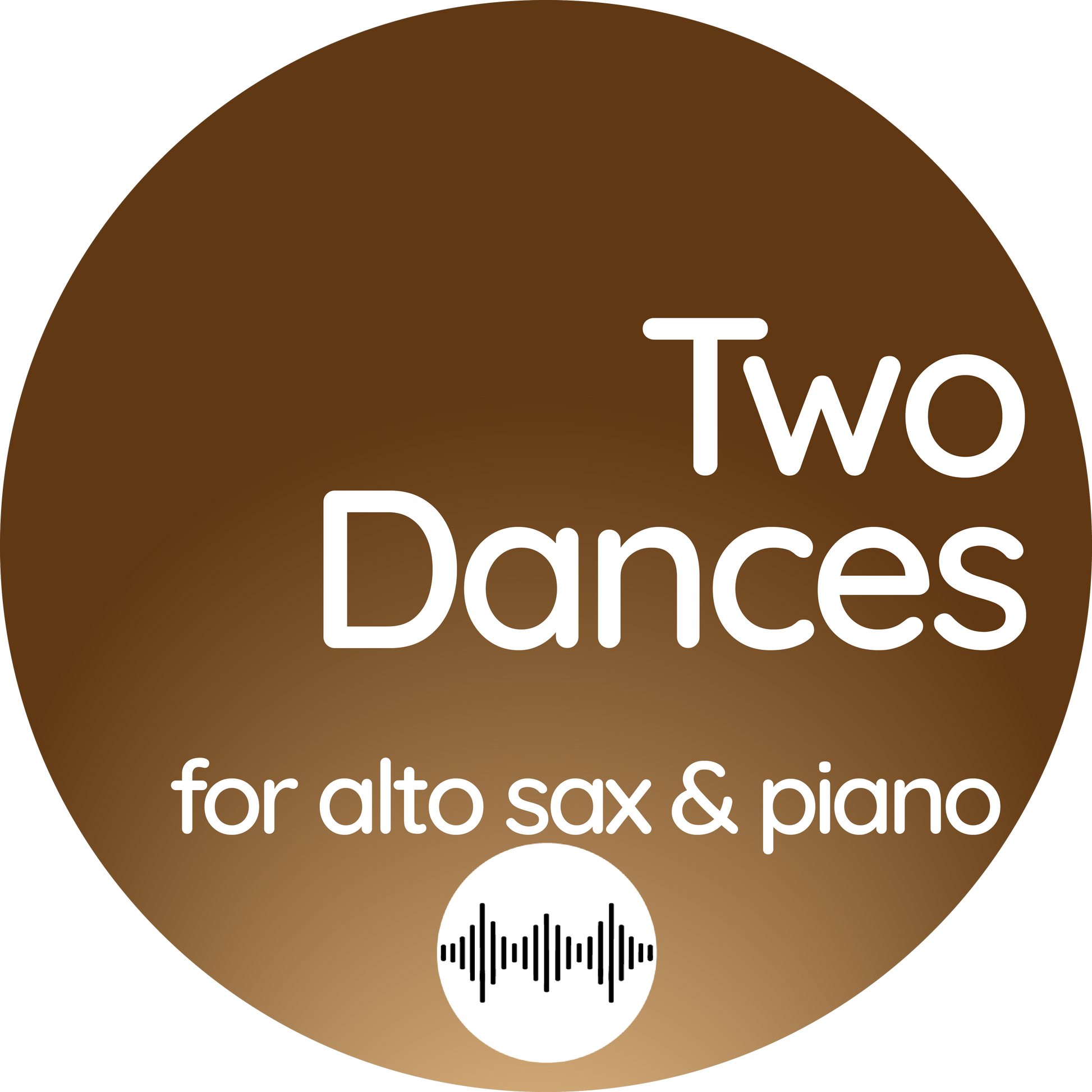 Cover art for “Two Dances for Alto Saxophone and Piano,” a lyrical and tango-inspired work.